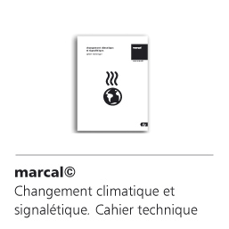 cahier technique de marcal signalétique sur le changement climatique