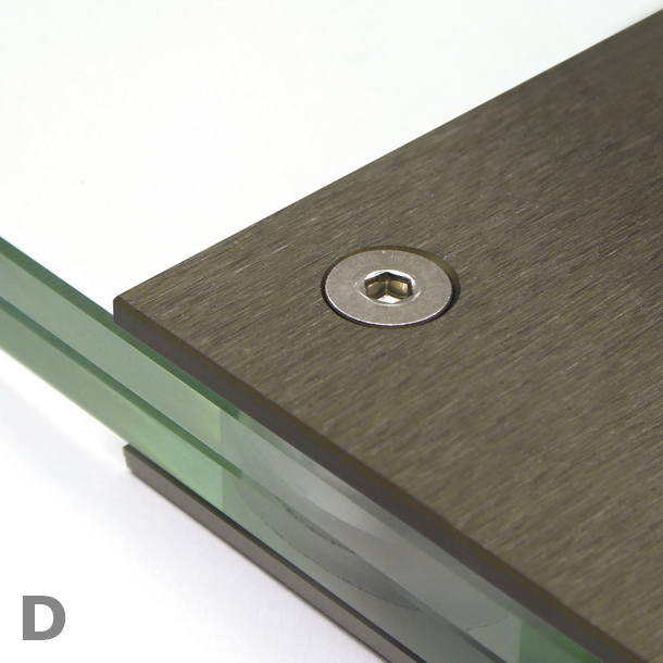 aluminio cepillado anodizado acabado bronce | silenzio uno© marcal