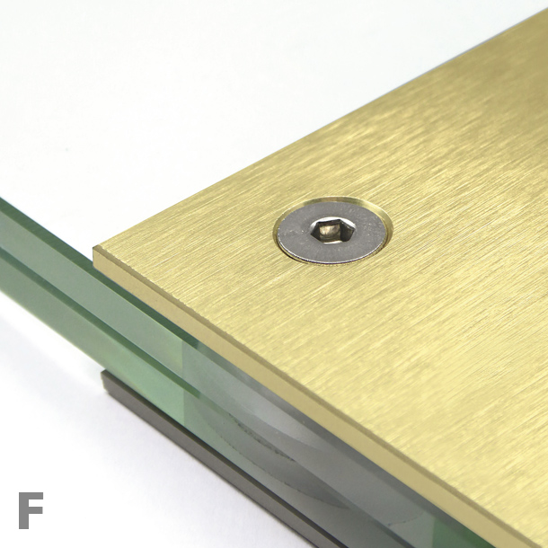 aluminio cepillado anodizado acabado latón | silenzio uno© marcal